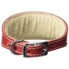 BBD Pet Products Hundehalsband, italienisches Grau, Einheitsgröße, 1,3 x 20,3 cm bis 25,4 cm, Rot