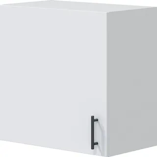 Hängeschrank 1 Tür Thyra, Wandregal, Multifunktionshilfe-Schrank, 60x34 h59 cm, Weiß - Weiß