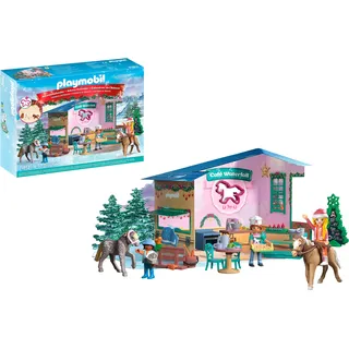 Playmobil® Spielzeug-Adventskalender »Weihnachtsbacken im Reitercafé (71952), Horses of Waterfall« ab 4 Jahren Made in Germany