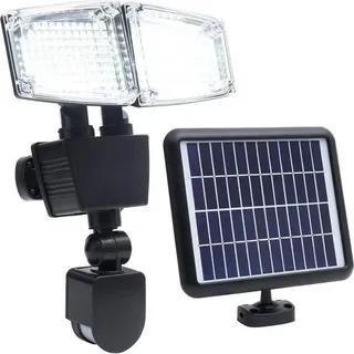 LUMI GARDEN 2-flammiger LED-Solarstrahler Douglas, 23 cm hoch, mit Bewegungsmelder - Schwarz