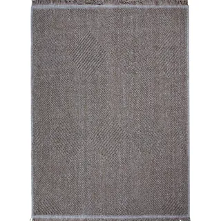 Teppich Jute-Optik Innen Außen Rauten beige 120x160 - Beige