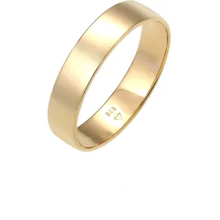 Elli PREMIUM Ring Damen Bandring Trauring Basic Hochzeit Paar in 585 Gelbgold