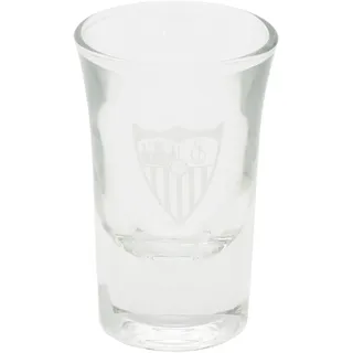 CyP Brands Sevilla FC Schnapsglas, einzeln, Likörglas, transparent, offizielles Produkt