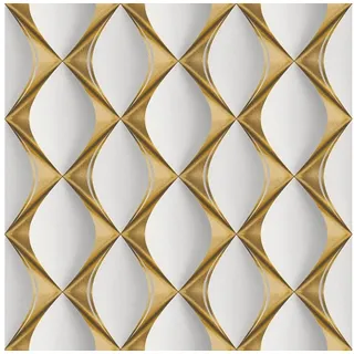 A.S. Création A.S. Creation My Home My Spa Lederoptik Grau/Gold 3D-Optik