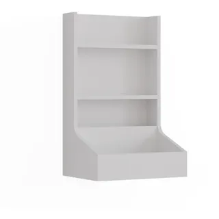 Vicco Anstellschrank Sherry Weiß 40 x 65 cm mit 3 Ablagefächern, Model 56569 - Weiß