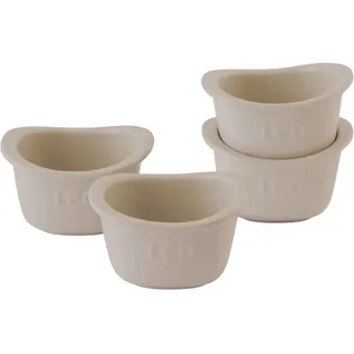 BergHOFF Auflaufformenset , Creme , Keramik , 4-teilig , 0.3 l , quadratisch , 10.4x6.7x11.8 cm , backofengeeignet, mikrowellengeeignet , Kochgeschirr, Auflaufformen