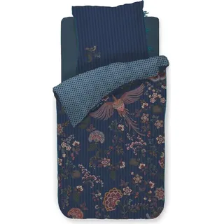 Pip Studio Bettwäsche-Garnitur Buenas Noches Farbe Dark Blue Größe 135x200+80x80 - Dunkelblau
