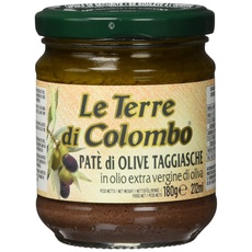 Le Terre di Colombo – Taggiasca-Olivenpaste in nativem Olivenöl extra (10 %), 6er-Packung, 212 ml