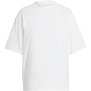 Adidas Damen Essentials Contemporary Logo Boyfriend T-Shirt, White, XS