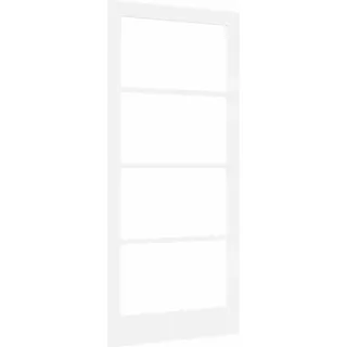 vidaXL Innentür mit Glas ORKDAL Weiß 93 x 202 cm - Weiß