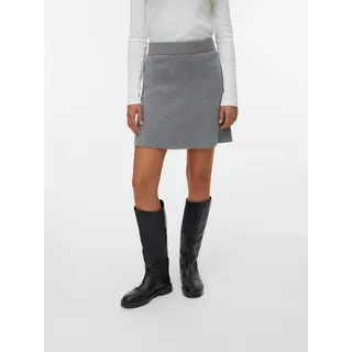 Vero Moda Minirock "VMSABA NW SKATER SKIRT GA NOOS", medium grau melange
