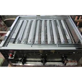 Gasgrill ECO-TECH für Profis und Gastronomie, 3-flammig, 11 kW