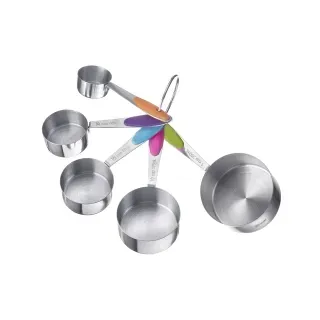 Westmark Pendo, Messlöffel, 5-teilig, Dank des Ringes können die Dosierlöffel mühelos zusammen aufbewahrt werden, 1 Set,