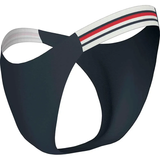 Tommy Hilfiger Cheeky High Leg Bikini-höschen - Dark Night Navy - L