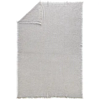 Dieter Knoll Wohndecke , Weiß, Taupe , Textil , 150x200 cm , Made in Europe , atmungsaktiv , Heimtextilien, Wohntextilien, Decken