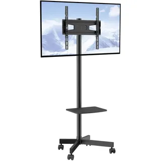 Vevor TV-Ständer 143-154 cm Schwarz Stahl