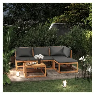 Kleine Gartenlounge Gartenmöbel Set Holz Balkon Lounge Sofa Outdoor Balkonmöbel