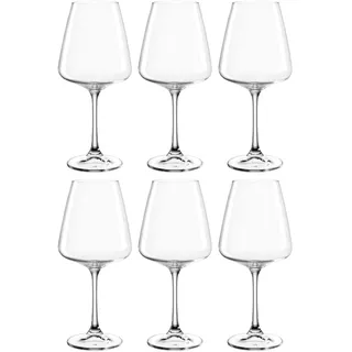 LEONARDO Weinglas »Weißweinglas PALADINO, 540 ml, 6er-Set«, (Set, 6 tlg.), Kelchglas, spülmaschinengeeignet, farblos