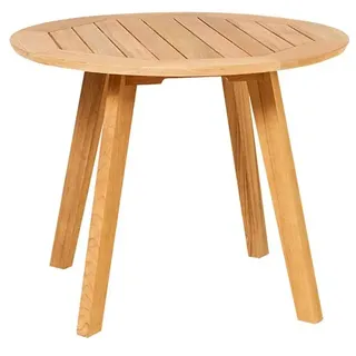 Tisch Diana - 95 cm rund Beine Teak