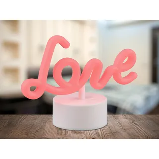 Trio - Tischlampe AMOR - Weiß - 0x0x14 cm - Weiß, Rosa