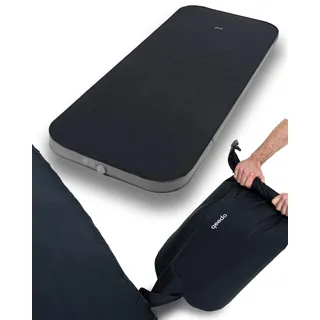 qeedo cloudmat selbstaufblasende Premium Luftmatratze - Bequeme Isomatte mit Soft-Touch-Oberfläche & verstellbarem Härtegrad - bis 180 kg belastbar - Schlafmatte für Camping oder als Gästebett