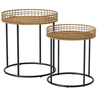 Vicco Couchtisch-Set Brunswick Holz 44 x 44 cm 2er-Set