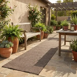 Tadi & Imperio1979 Teppich für Wohnzimmer und Außenbereich, einfarbig, Teppich, Schlafzimmer, Terrasse, Langer Flur, Eingangsmatte, Teppich, 140 x 200 cm