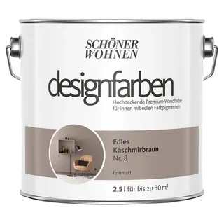 Designfarben 2,5 l edles kaschmirbraun