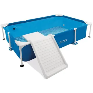 Intex 48404GN Rechteckige Hunde Rahmen Pool, Blau, 229 x 152 x 45,7 cm