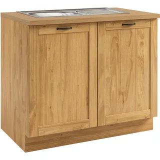 Home Affaire Spülenschrank Teramo 100 x 60 x 85 cm Beige
