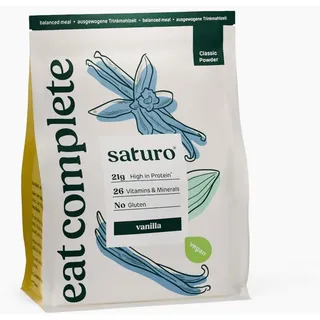 Saturo Trinkmahlzeit Vanille | Vegane Trinknahrung| Astronautenkost mit Protein & Nährstoffen Pulver 1430 g