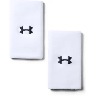Under Armour Unisex UA 6'' Performance Wristband, schweißableitendes Fitnessband, flexibles Schweißband mit Logo