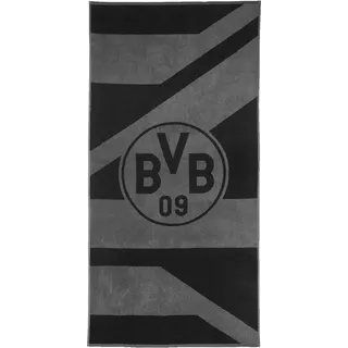 BVB Borussia Dortmund Borussia Dortmund BVB Duschtuch grau/schwarz 70x140 cm