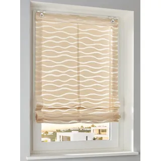 Kutti Raffrollo Enya Ösen 45 x 140 cm Beige
