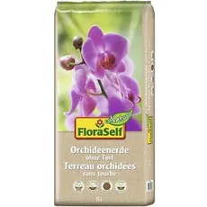 Orchideenerde ohne Torf FloraSelf Nature 5 L