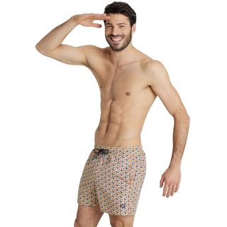 arena Allover Herren Strand- und Pool-Badehose, Badehose aus Schnelltrocknendem Recycling-Material, mit Seitentaschen und Innenslip aus Mesh