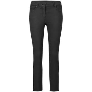 7/8-Hose GOLDNER "Kurzgröße Schmale Stretchhose BELLA", Damen, Gr. 19, K-Gr, schwarz, Obermaterial: 65% Baumwolle CO. 31% Polyester PES. 4% Elasthan EL., normal, Hosen 7/8-Hose, Ohne