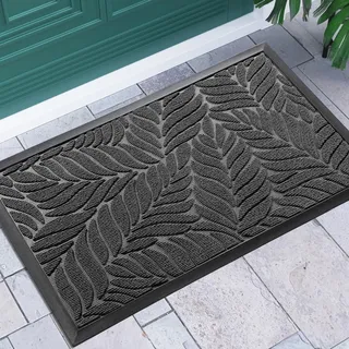 Yimobra Fußmatte, 92 x 61 cm, rutschfeste Sauberlaufmatte für draußen – Premium Fußmatte gegen Schmutz und Staub?Grau