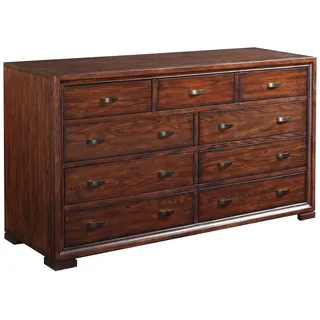 Landhaus Kommode Kommoden Kommodenschrank Sideboard Möbel Anrichte Holz Regal - Braun
