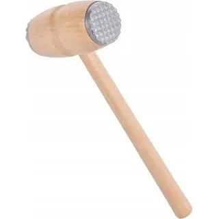 Fleischklopfer für Schnitzel, beidseitig beschlagen PRACTICO Holzklopfer mit Beschlag