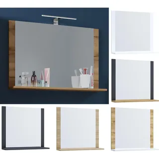 VCM Badspiegel »Badspiegel Wandspiegel Bad Spiegel Lendas 55x80 cm«, grau