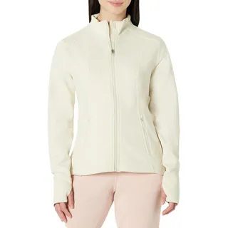 Amazon Essentials Damen Atmungsaktive Slim-Fit-Jacke mit Reißverschluss, Sportjacke, Hellbeige, XXL
