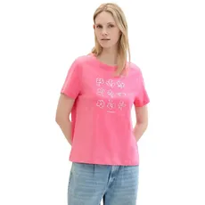 Bild Damen T-Shirt mit Print, carmine pink, M
