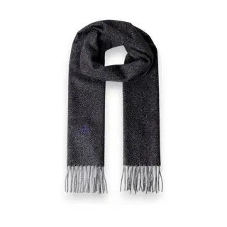 Hackett London für Herren. HM0400109 Twill-Schal aus Wolle und Kaschmir in Grau (OSFA), Lässig, Klassisch