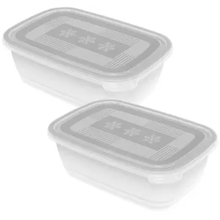Rotho Frischhaltedose rechteckig transparent 23,5 x 16,0 x 10,0 cm 1,9 l 2-teiliges Set