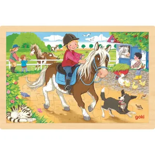GoKi Holzpuzzle Pony Farm, 24st.