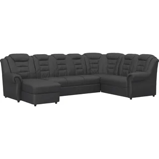 Home Affaire Wohnlandschaft Baumwolle/Polyester U-Form schwarz