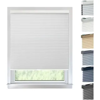 CHICOLOGY Cordless Cellular Shades Sichtschutzrollo, 1 Zelle, Polyester, Metall, Kunststoff, Evening Mist (Blackout), 91W x 213H cm