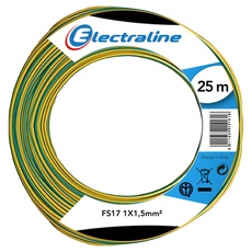 Electraline 21198 Kabelstrang FS17 1 x 1,5 m 25 Gelb/Grün
