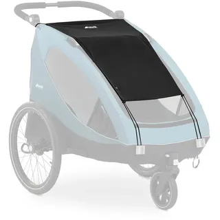 hauck Sonnenschutz für Fahrradanhänger Dryk Duo - Schwarz